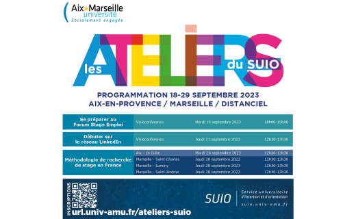 Les ateliers du SUIO 18-29sept