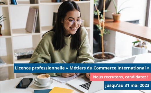 Candidatures Licence pro Commerce International