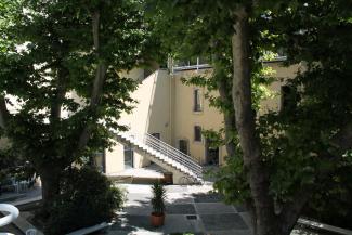 Vue de la cour intérieur du site Colbert à Marseille